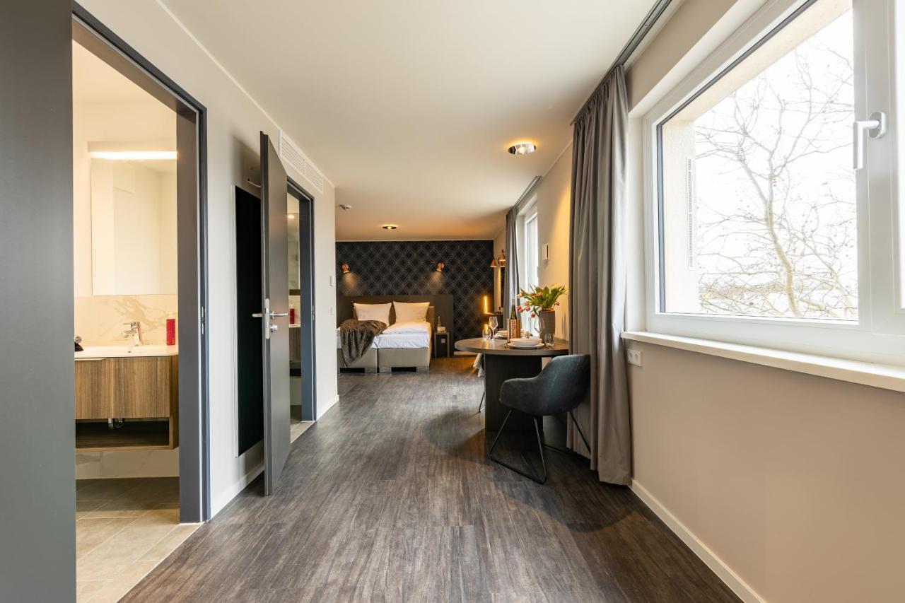 Aparthotel MASEVEN München Messe Dornach Aschheim Exterior foto